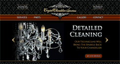 Desktop Screenshot of crystalchandelierservices.com